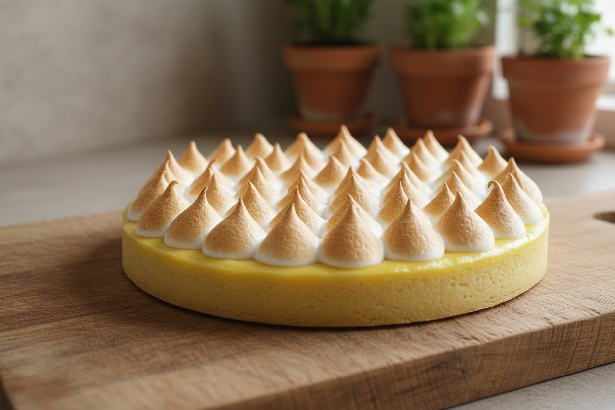 Tarte citron meringuée sans moule